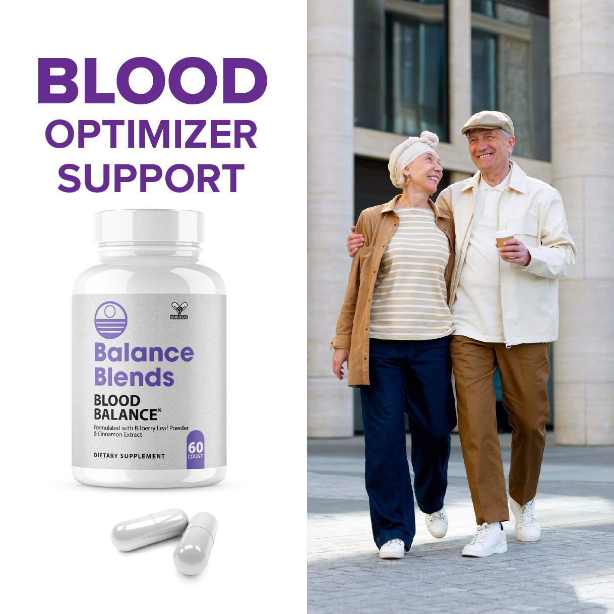 Balanced Blends Blood Balance Pills Advanced Formula Support (60 Capsules)
