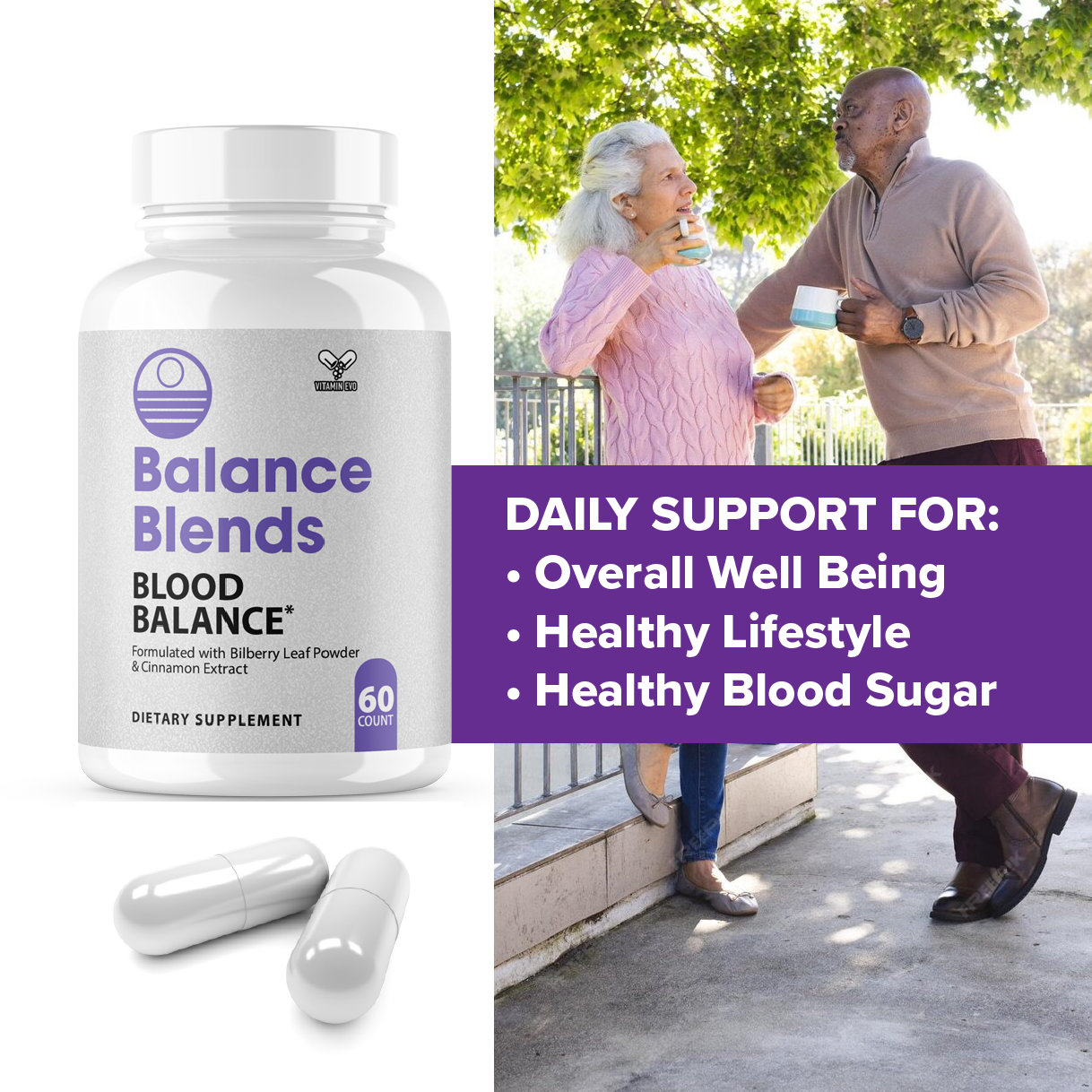Balanced Blends Blood Balance Pills Advanced Formula Support (60 Capsules)
