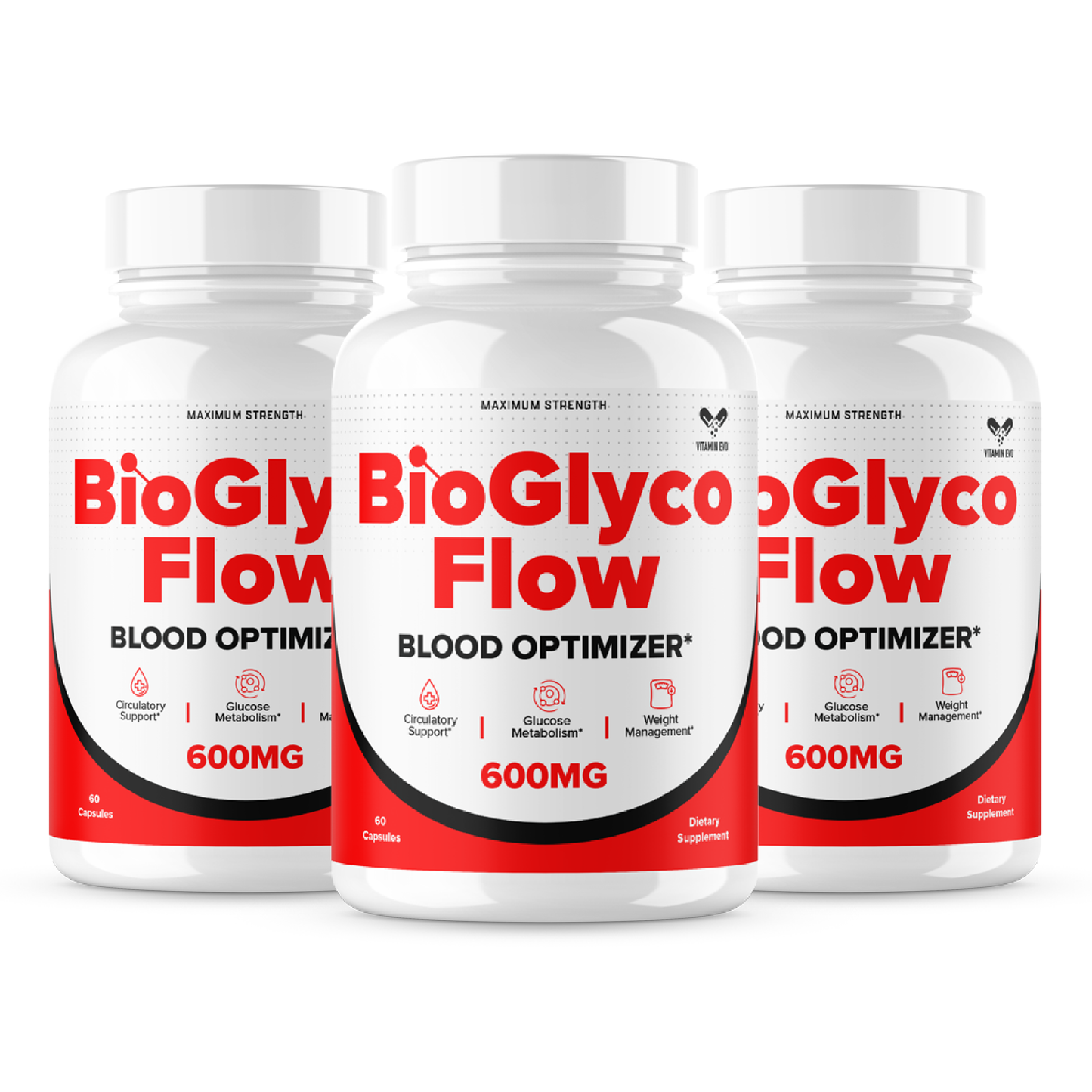 BioGlyco Flow Pills Advanced Formula Maximum Strength Support (60 Capsules)