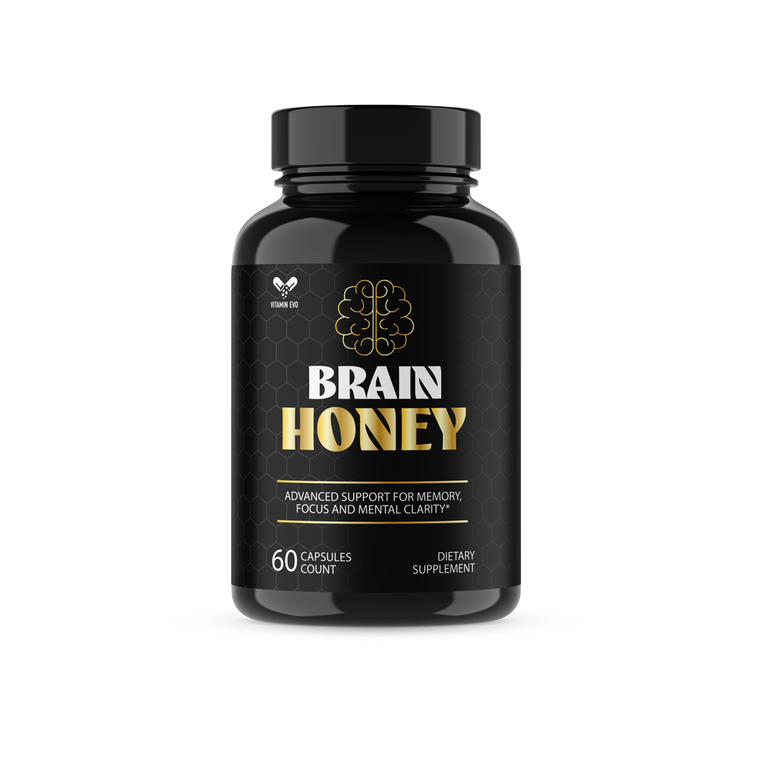 Brain Honey Pills Advanced Memory and Focus Support BrainHoney (60 Capsules)