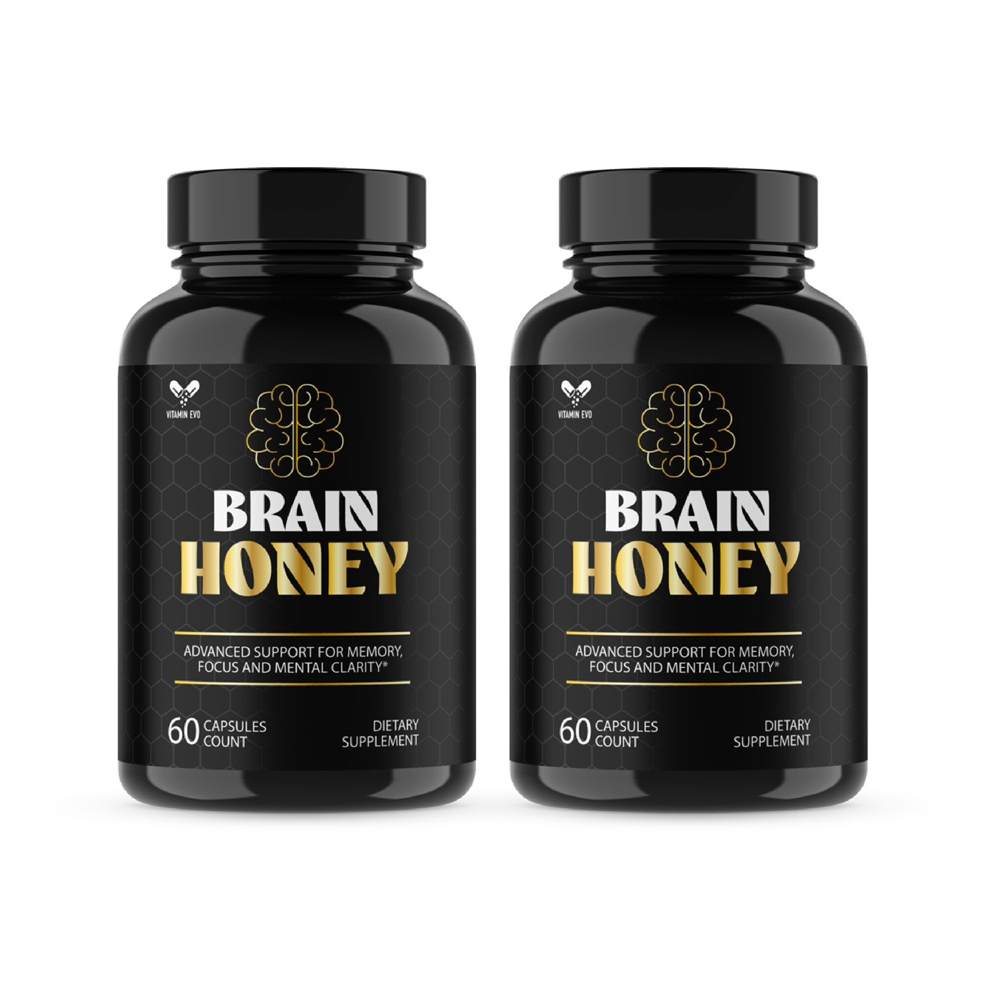 Brain Honey Pills Advanced Memory and Focus Support BrainHoney (60 Capsules)