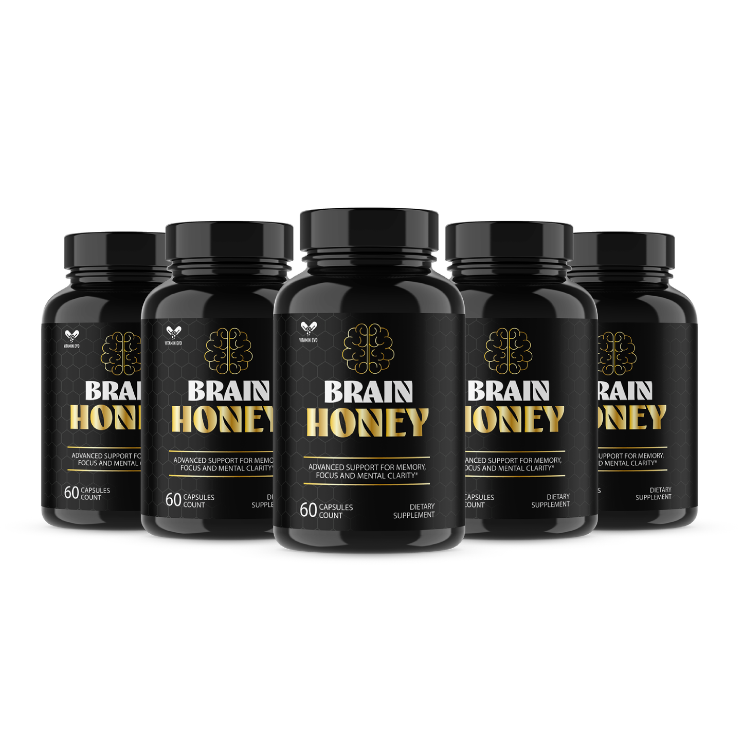 Brain Honey Pills Advanced Memory and Focus Support BrainHoney (60 Capsules)