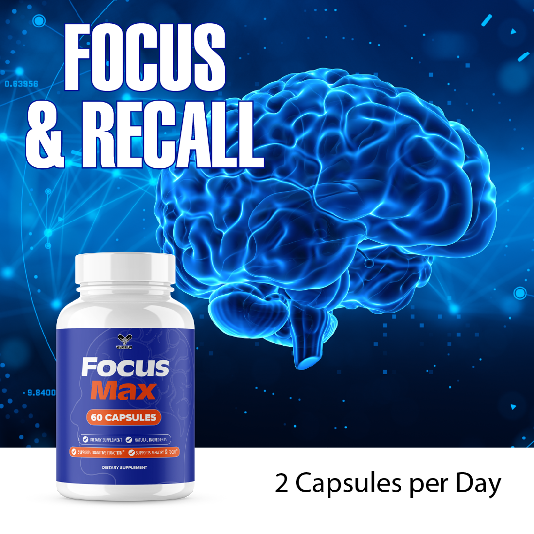 Focus Max Pills Advanced Memory and Focus Support FocusMax (60 Capsules)