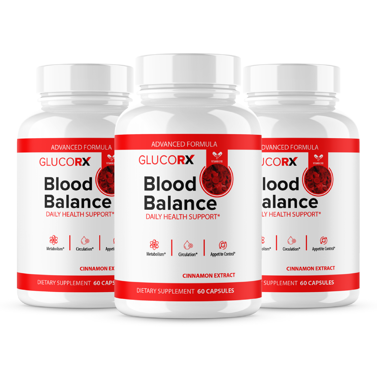 GlucoRX Pills Advanced Formula Maximum Strength Support (60 Capsules)