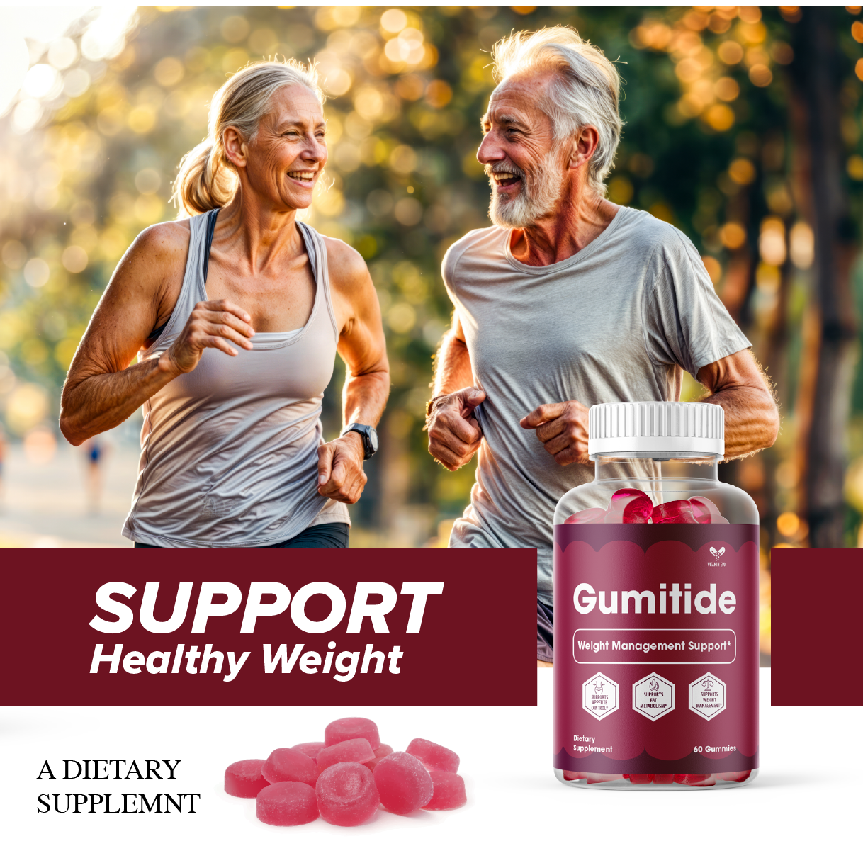 Gumitide Weight Management Support Gummies Advanced (60 Gummies)