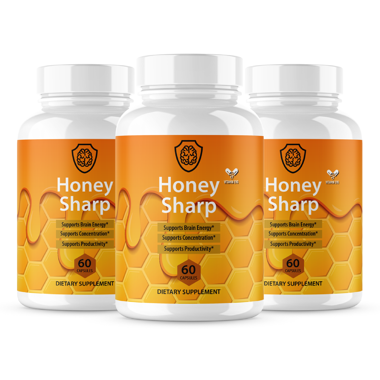 Honey Sharp Pills Advanced Memory and Focus Support (60 Capsules)