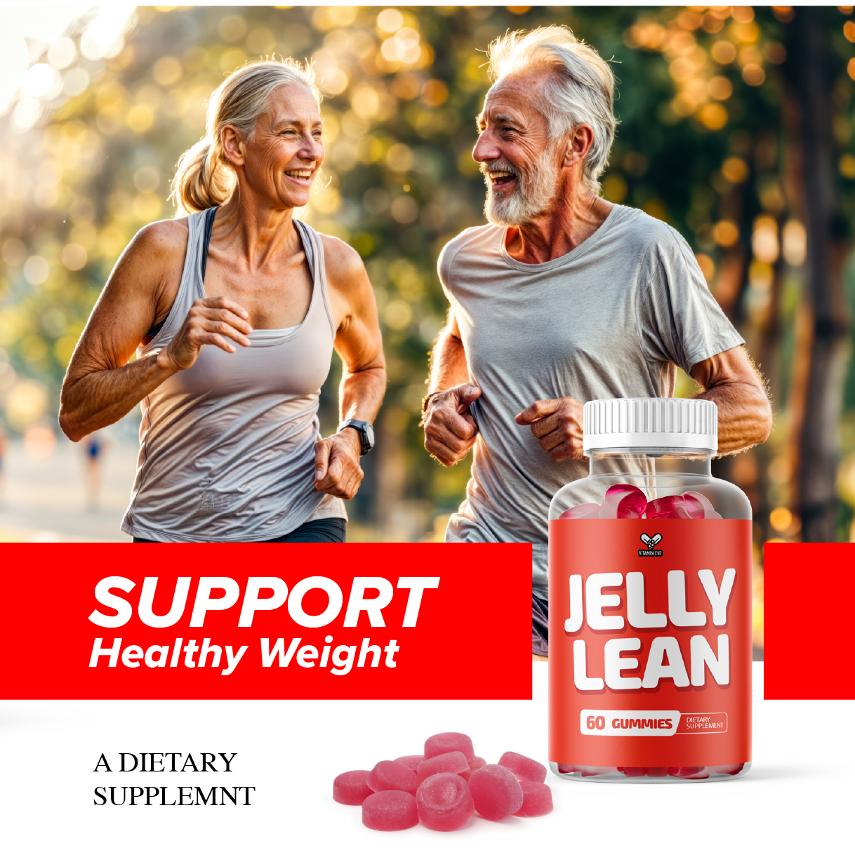 Jelly Lean Weight Management Support Gummies Advanced JellyLean (60 Gummies)