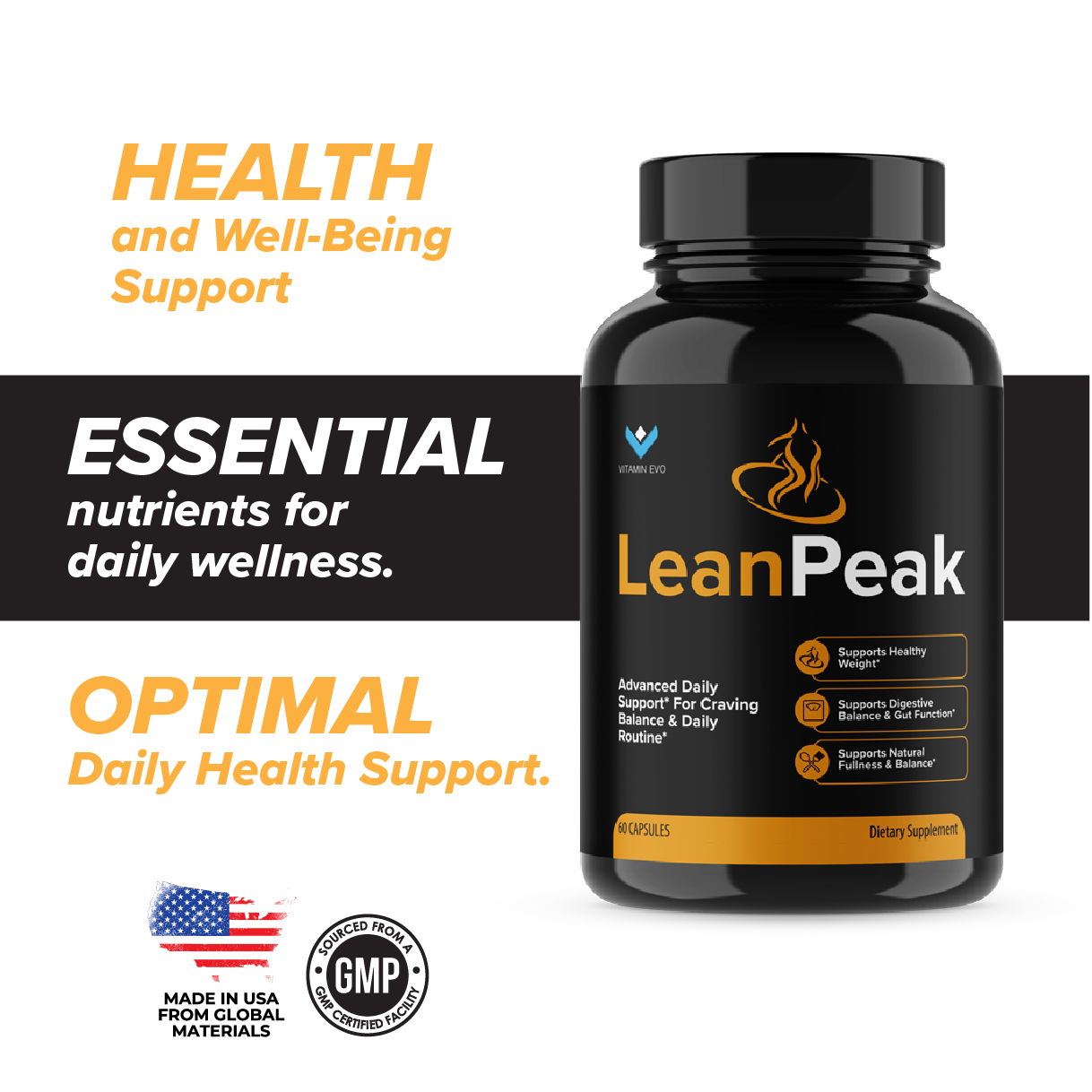 Lean Peak Pills Advanced Formula Weight Management Support (60 Capsules)