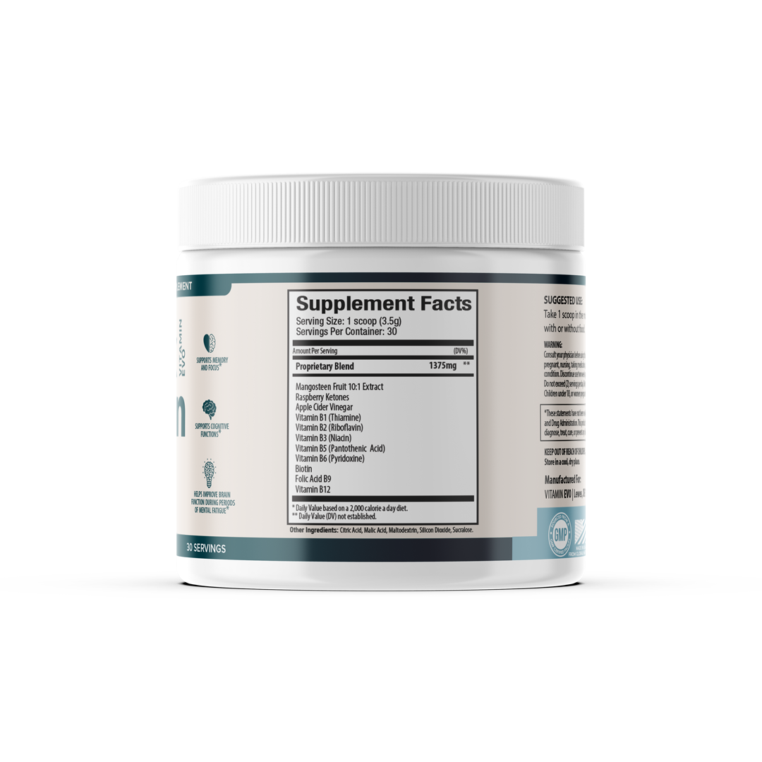 Max Brain Powder Advanced Memory and Focus Support (30 Servings)