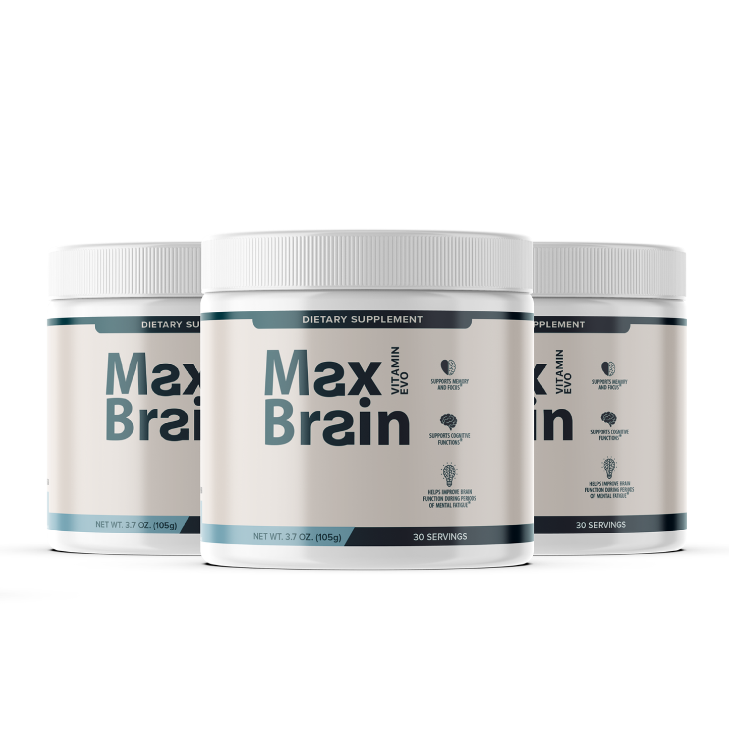 Max Brain Powder Advanced Memory and Focus Support (30 Servings)