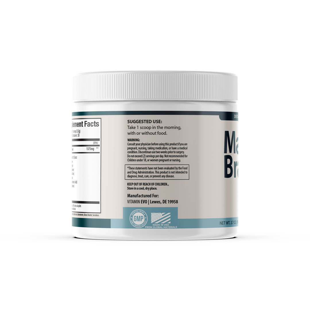 Max Brain Powder Advanced Memory and Focus Support (30 Servings)