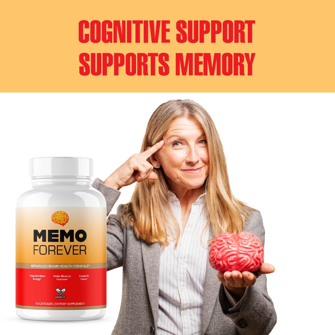 Memo Forever Pills Advanced Memory and Focus Support (60 Capsules)