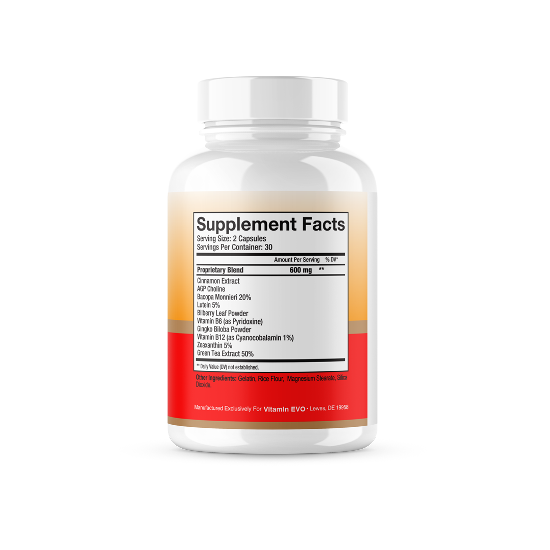 Memo Forever Pills Advanced Memory and Focus Support (60 Capsules)