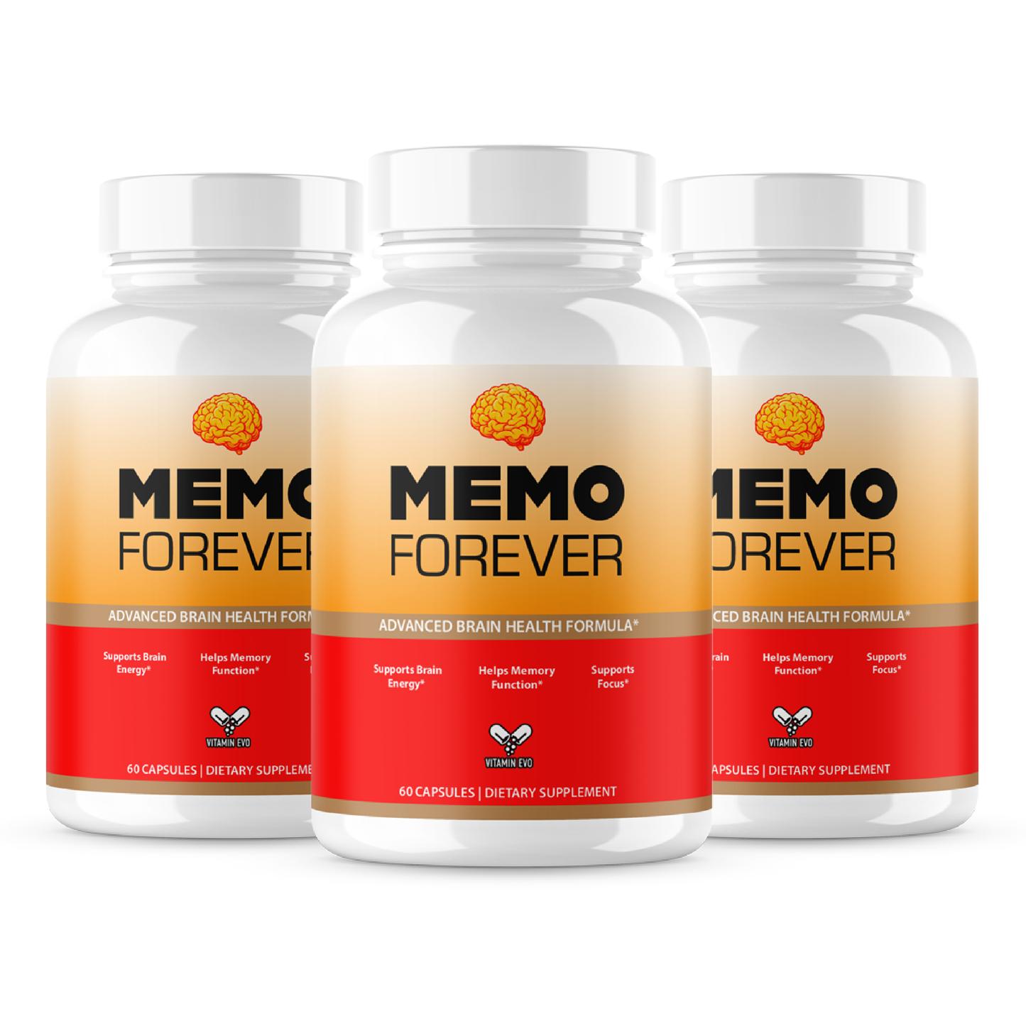 Memo Forever Pills Advanced Memory and Focus Support (60 Capsules)