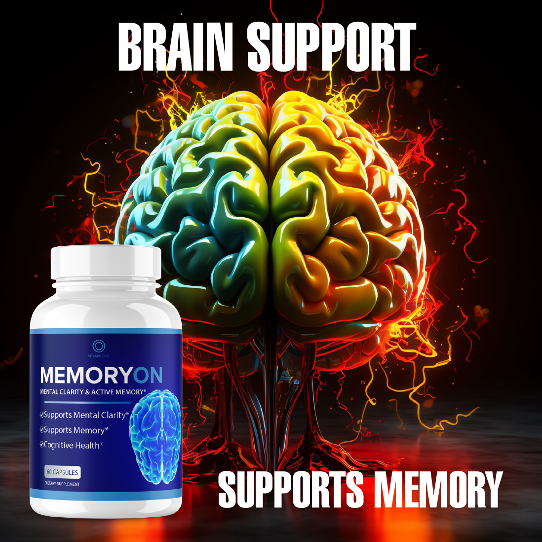 Memoryon Pills Advanced Memory and Focus Support Memory On (60 Capsules)