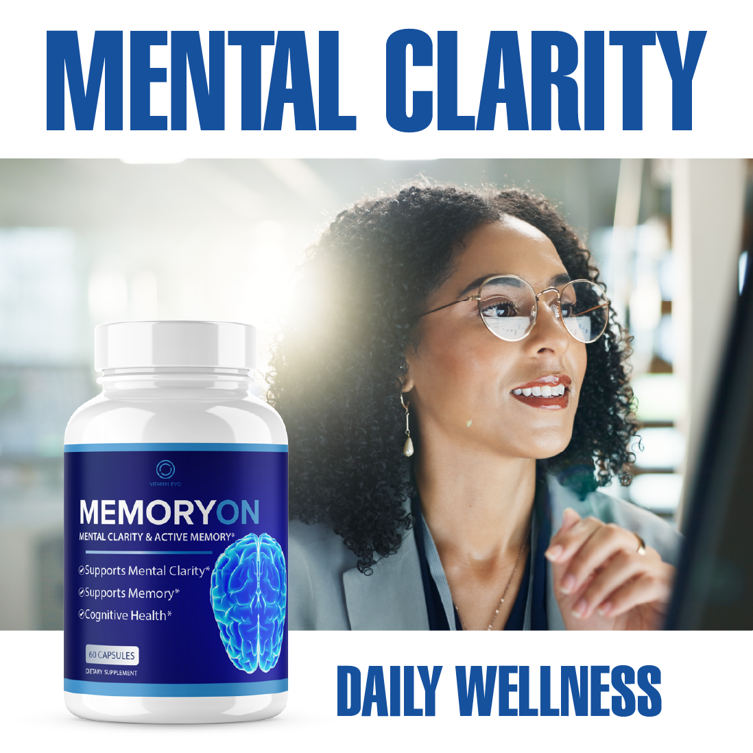 Memoryon Pills Advanced Memory and Focus Support Memory On (60 Capsules)