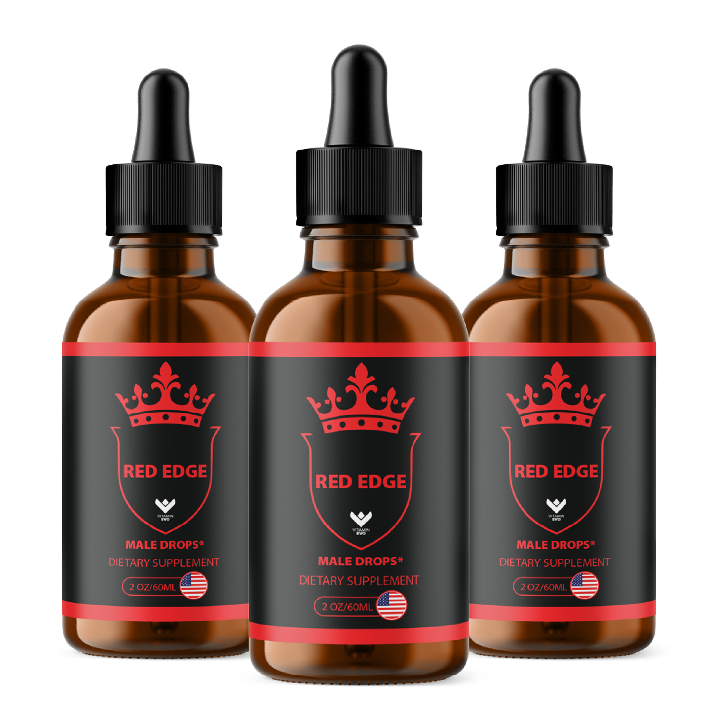 Red Edge Men Drops Advanced Formula Male Support (30 Day Supply)