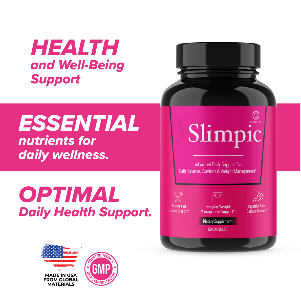 Slimpic Pills Advanced Formula Weight Management Support (60 Capsules)