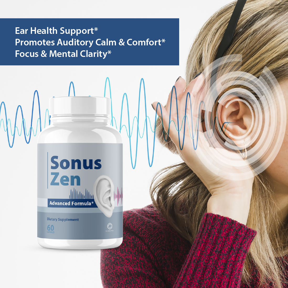 Sonus Zen Pills Advanced Daily Hearing Support (60 Capsules)