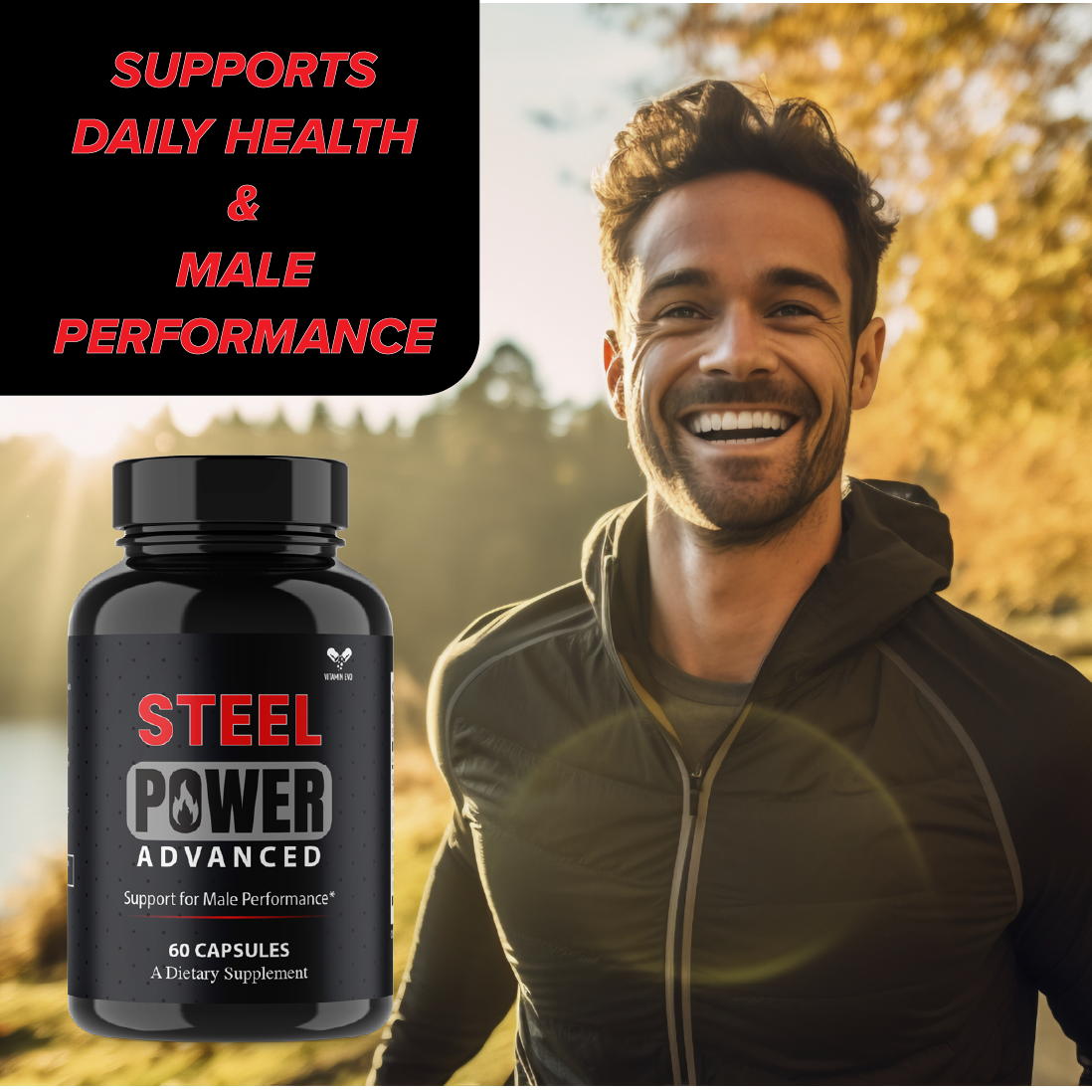Steel Power Male Performance Pills Men Advanced SteelPower (60 Capsules)