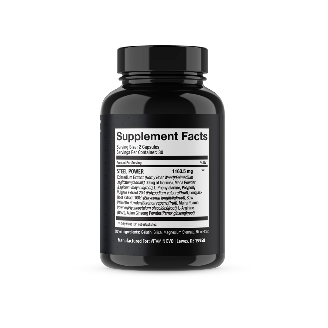 Steel Power Male Performance Pills Men Advanced SteelPower (60 Capsules)