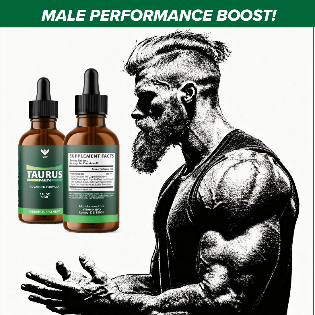 Taurus Men Drops Advanced Formula Male Support (30 Day Supply)