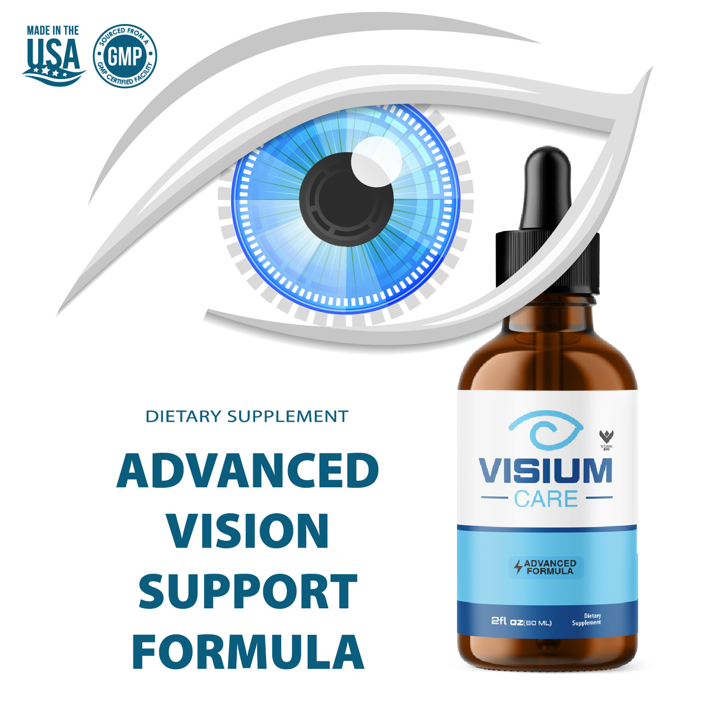 Visium Care Drops Advanced Daily Vision Support (30 Day Supply)
